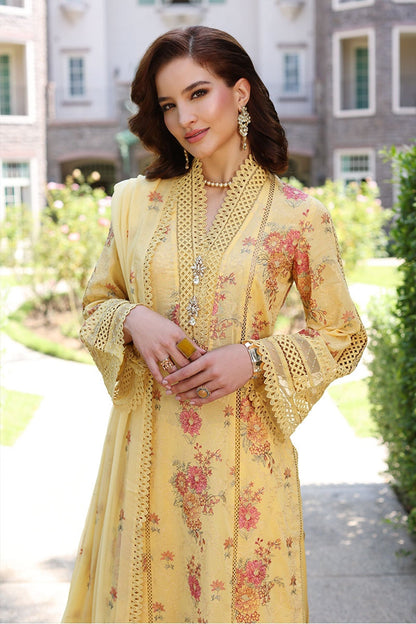 Bareeze Summer Lawn 3pc with Embroidered chiffon dupatta- SB1812