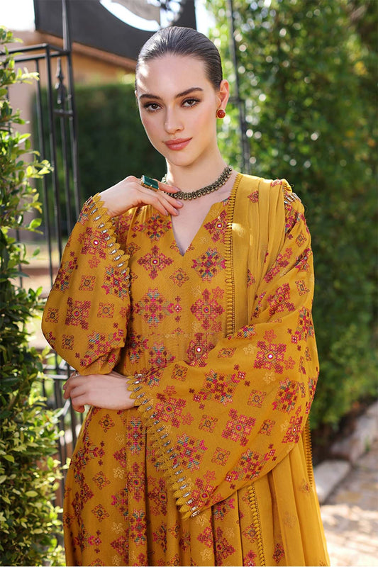Bareeze Embroidered Lawn 3pc with Embroidered Crinkle Chiffon Dupatta - SB1833