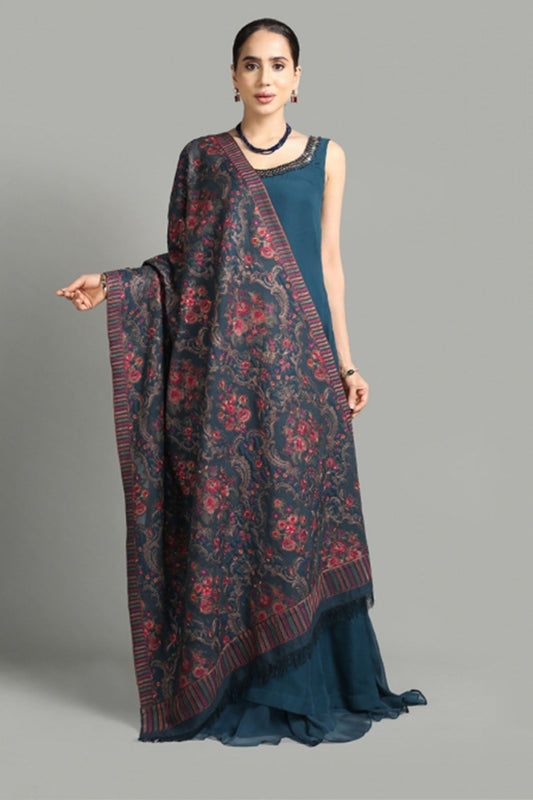 Bareeze 3PC Dhanak Suit with Heavy Embroidered Shawal - SB1942