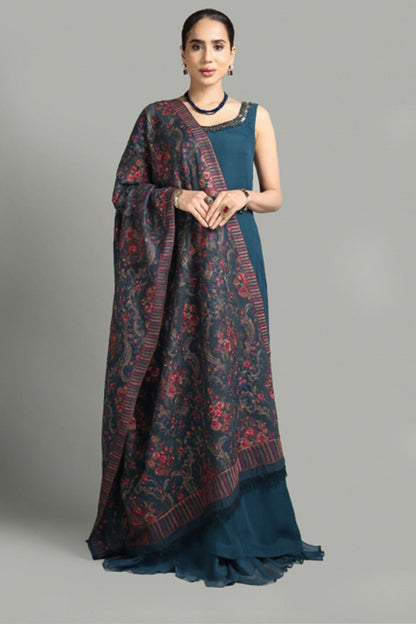Bareeze 3PC Dhanak Suit with Heavy Embroidered Shawal - SB1942