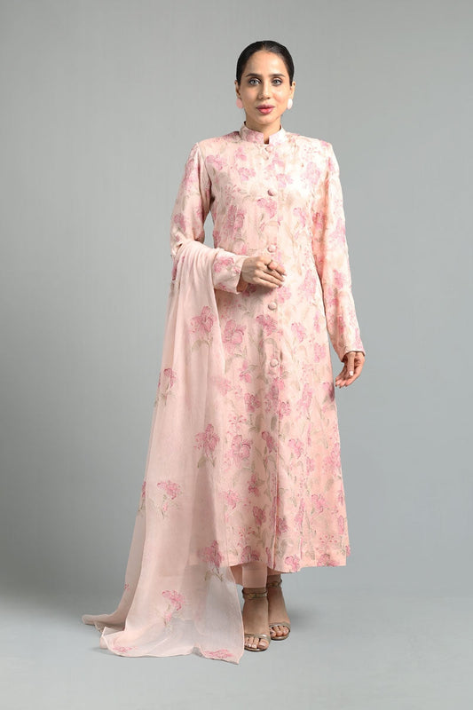 Bareeze Embroidered Lawn 3pc with Embroidered Chiffon Dupatta- SB1878