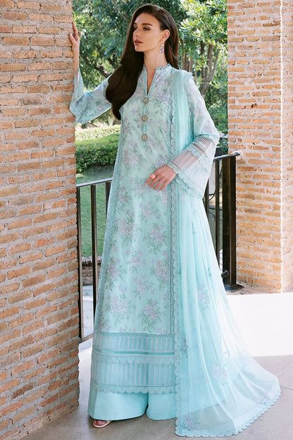Bareeze Embroidered Lawn 3pc with Embroidered Chiffon Dupatta- SB03