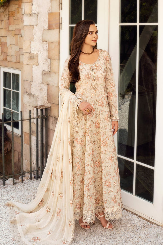 Bareeze Embroidered Lawn 3pc with Embroidered Chiffon Dupatta- SB1877