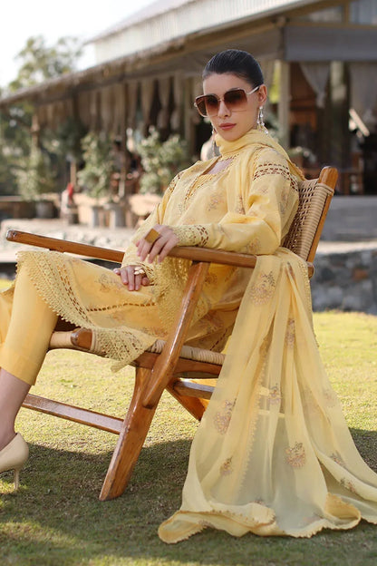 Bareeze Embroidered Lawn 3pc with Embroidered Crinkle Chiffon Dupatta- SB2032