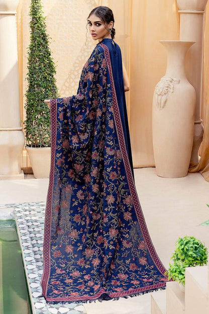 Bareeze 3PC Embroidered Dhanak Suit with Embroidered Shwal - SB102142