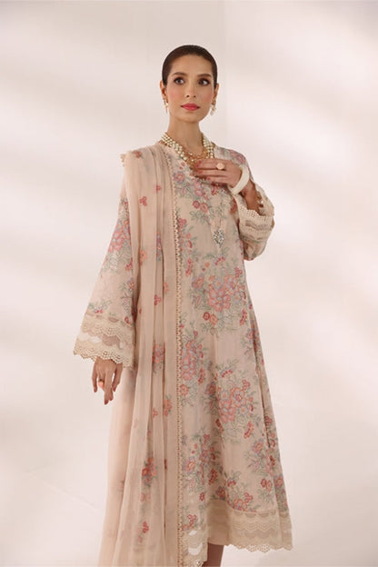 Bareeze Embroidered Lawn 3pc with Embroidered Chiffon Dupatta- SB1991