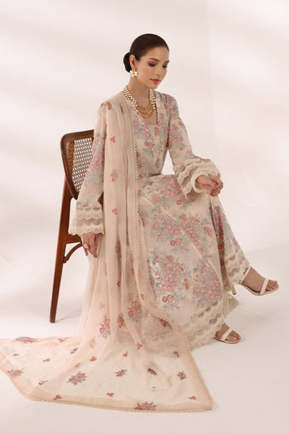 Bareeze Embroidered Lawn 3pc with Embroidered Chiffon Dupatta- SB1991